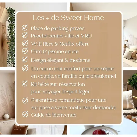 Sweet - Cocon Elegant, Balcon & Parking Prive *